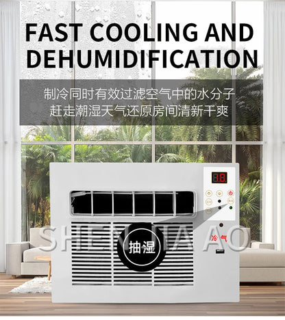 220V Mobile Small Air Conditioner 7m²Space Drainage-free Remote Control Power Saving Mini Cooling Heating Air Refrigerator 400W