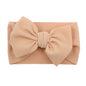 Solid Baby Headband Adjustable Big Bowknot Hair Band Oversize Turban Newborn Headwear For Baby Girls Fashion Hair Accessories
