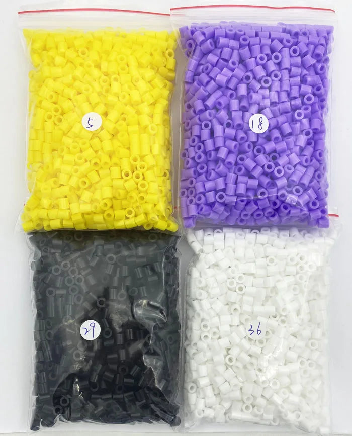2000PCs/5MM Iron Beads Pixel Puzzle Iron Beads Mix Colors for Kids Hama Beads Perler Beads Diy High Quality Handmade Gift Toy