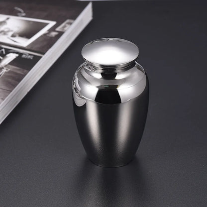 Christmas Gift Human 45x70mm Lovely Custom Jewelry Pet Souvenirs Aluminum Alloy Funeral Urn for Ashes- Rabbit and Moon