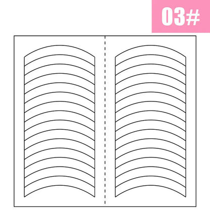 2pcs French Manicure Nail Wraps Stickers, Nail Art Form Fringe Tip Guides for DIY Nail Decoration
