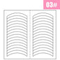 2pcs French Manicure Nail Wraps Stickers, Nail Art Form Fringe Tip Guides for DIY Nail Decoration