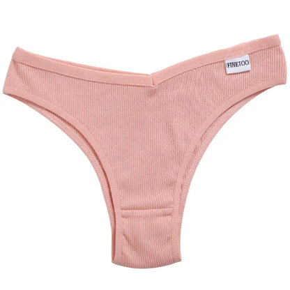 5PCS/Set Cotton Lingerie Panties Sexy Underwear Women Briefs Tangas Female Underpants Pantys Thong Panties Bikini Solid 13 Color