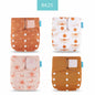Happyflute New Desig Hot Sale 4Pcs OS Pocket Diaper Washable&Reusable Absorbent Ecological Diaper Cover Adjustable Baby Nappy
