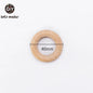 Let‘s Make 50pcs  Wooden Rings DIY Customize Logo 98/70/55/40mm Smooth Surface Natural Maple Wood Rodent Baby Teething Bpa Free