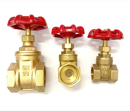 1/2" 3/4" 1" 1-1/4" 1-1/2" 2" inch Brass Gate Valves Water Valve Switch Valve Female Thread Gate Valve
