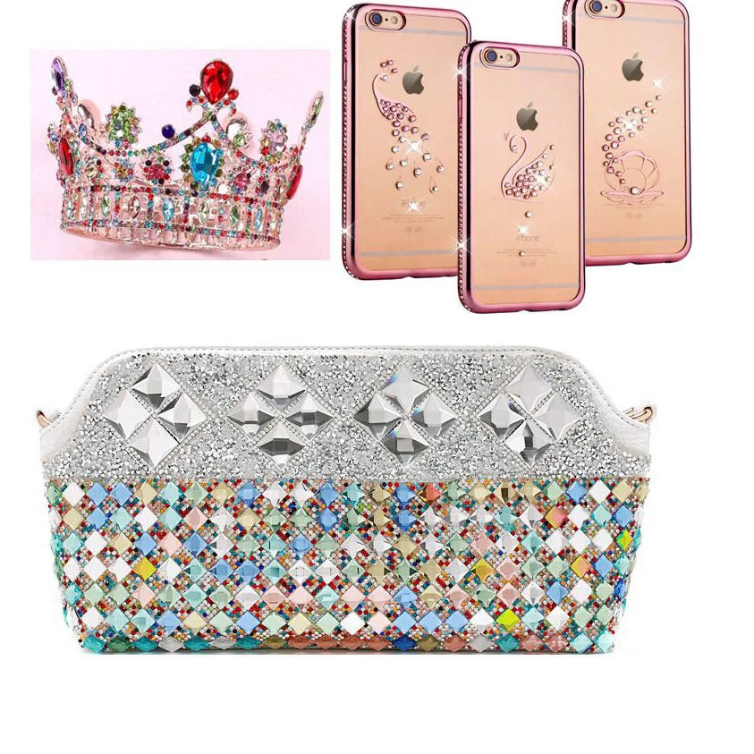 YANRUO 2058NoHF All Color SS16-SS30 Non Hot Fix Sewing Rhinestones Glass Crystal 3D Nail Art Rhinestones For Dress Clothes