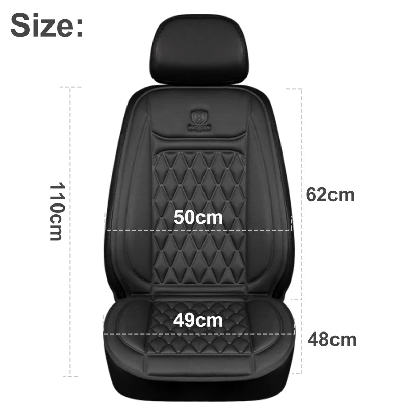 12/24V Heated Car Seat Cover Electric Car Seat Heating Pad Warm Winter Heated Seats Cushion Universal Automobile Seat Covers