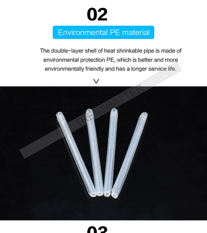 500/1000pcs 40mm 45m 60mm Fiber Optic Fusion Protection Splice Sleeves Heat Shrink Tube Fiber Optic Hot Melt Tube optic smouve