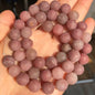 Natural Stone Beads Frost Dark Blue Cracked Dream Fire Dragon Veins Agates Beads For Jewelry Making DIY Bracelet 15‘’ 6/8/10mm