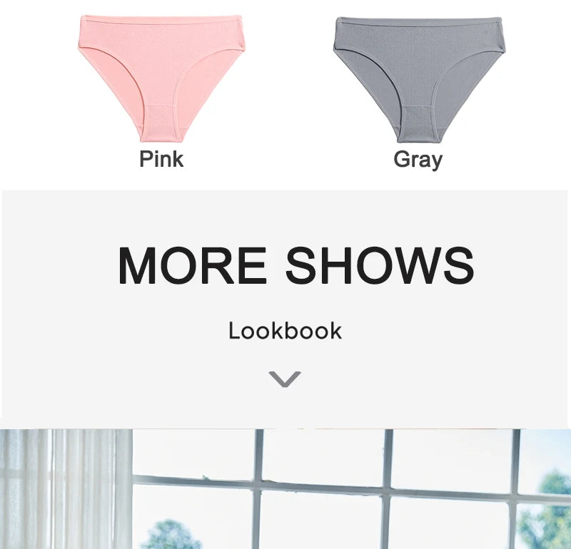 Cotton Panties Jacquard Design Pattern Women Panties Underwear Sexy Female Lingerie Briefs Solid Color Intimate Pantys for Woman