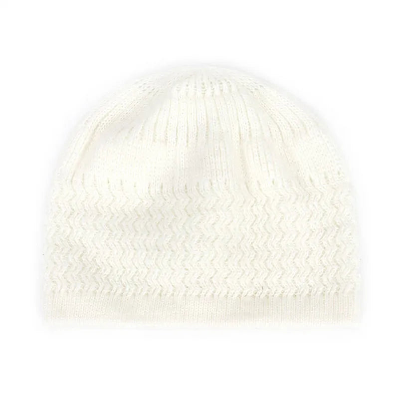 Casual Knitted Muslim Men Prayer Hats Winter Warm Male Beanies Cap Islamic Ramadan Jewish Kippah Homme Hat Men's Wrap Head Cap
