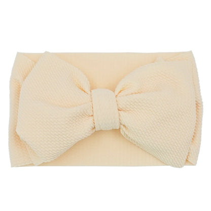 Solid Baby Headband Adjustable Big Bowknot Hair Band Oversize Turban Newborn Headwear For Baby Girls Fashion Hair Accessories