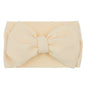 Solid Baby Headband Adjustable Big Bowknot Hair Band Oversize Turban Newborn Headwear For Baby Girls Fashion Hair Accessories