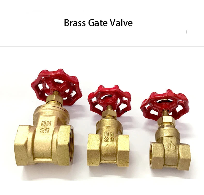 1/2" 3/4" 1" 1-1/4" 1-1/2" 2" inch Brass Gate Valves Water Valve Switch Valve Female Thread Gate Valve