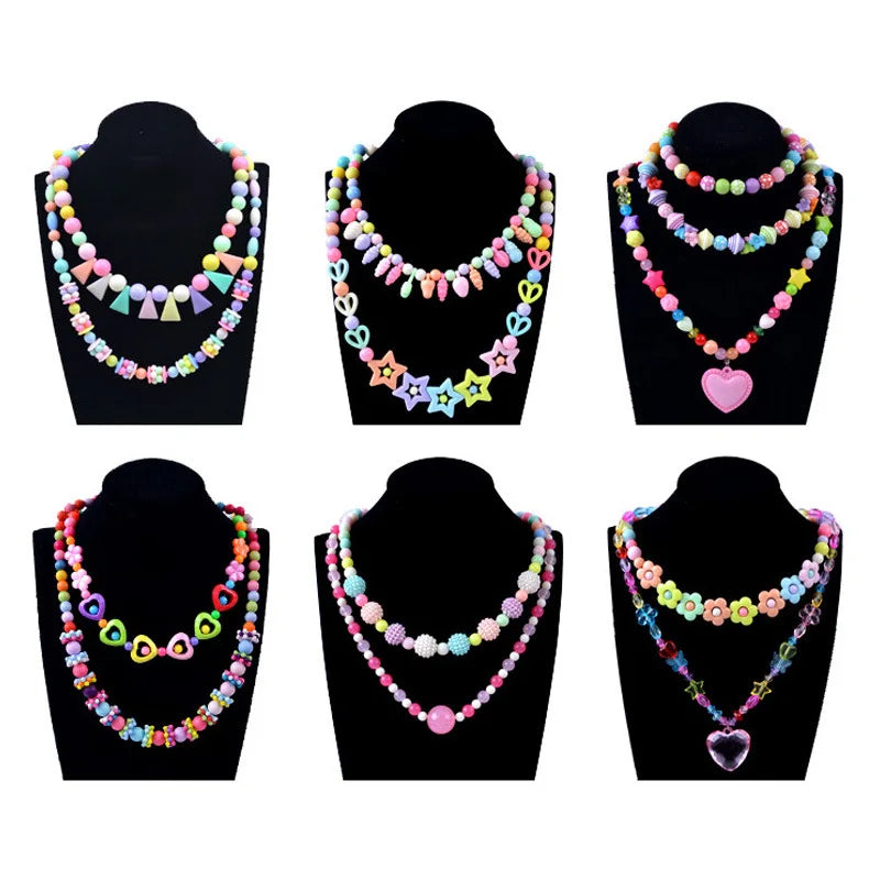 1000Pcs DIY Handmade Beaded Toy with Storage Box Creative Girl Jewelry Bracelet Jewelry Making Toys Children Gift
