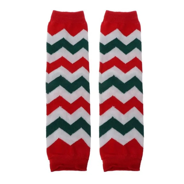 Baby Leg Warmers Girl Cotton Socks Children Rainbow Striped Crawling Knee Pads Colorful Knitted Leggings Winter Soft Sock