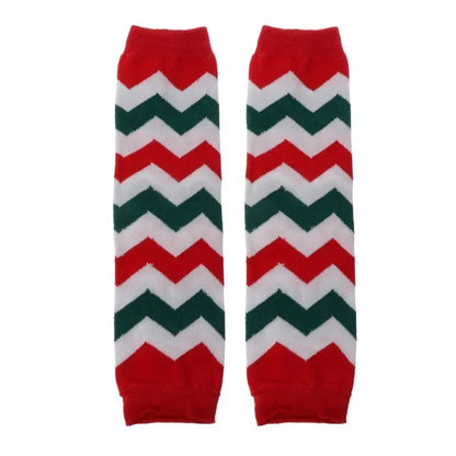 Baby Leg Warmers Girl Cotton Socks Children Rainbow Striped Crawling Knee Pads Colorful Knitted Leggings Winter Soft Sock