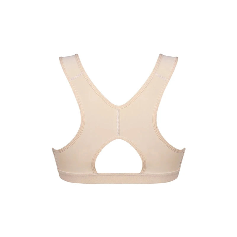 Burvogue Bras Women Seamless Padded Push Up Post-Surgery Bra Front Closure Brassiere Vest Underwear Gather Adjustable Sports Bra