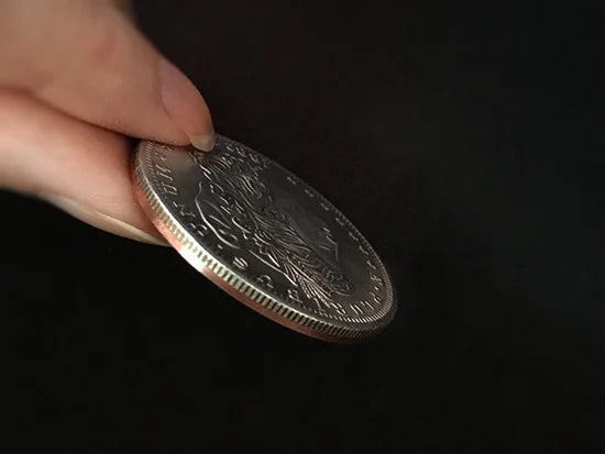 Sun and Moon Coin Set Magic Tricks Coin transposition Vanish Magia Magician Accessory Close Up Illusions Prop Gimmick Mentalism