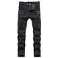 2022 New Fashion Mens Biker Jeans Punk Style Men Cargo Denim Pants  Zipper Pocket Motorcycle Jeans Male Pantalones Hombre