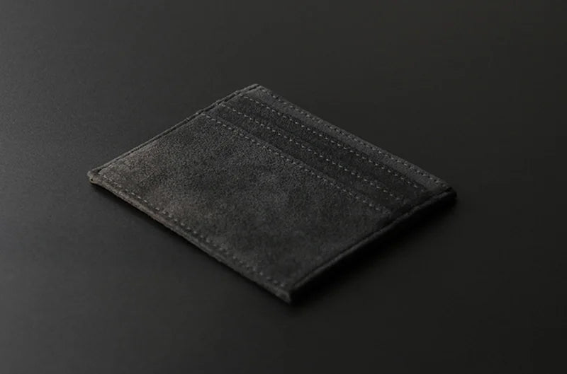 YMW ALCANTARA Card Holder Women & Man Turn fur Luxury Artificial Leather Slim Card Mini Wallet Small Thin Card Package