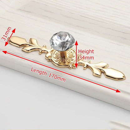 KAK Luxury Diamond Crystal Handles Shoebox Cabinet Handles Closet Door  Drawer Knobs Wardrobe Pulls Pullers With Screws Hardware