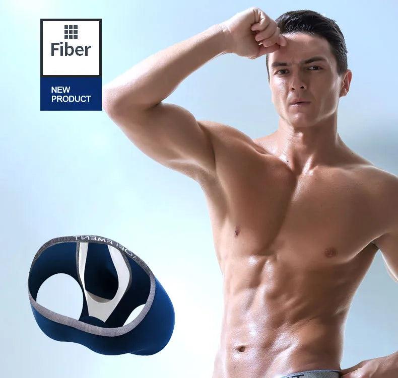 Sexy Men Underwear Modal Boxer Shorts Breathable Panties Man Bullet Separation Pouch Underpants Male Trunks Cueca Calzoncillo
