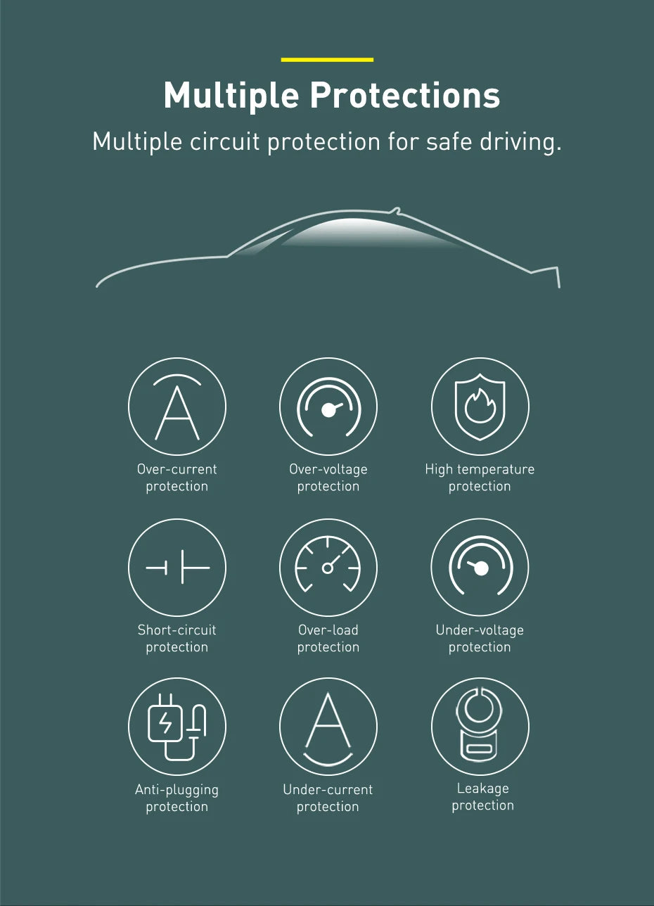 Baseus FM Transmitter Modulator Car Wireless Bluetooth 5.0 USB Fast Charger Auto Aux Radio Mp3 Player Music Hands Free Car Kit