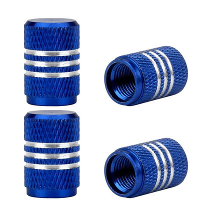 4Pcs/Lot Tire Stem Valve Caps Aluminium Car Dustproof Caps Tire Wheel Stem Air Valve Caps