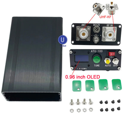 ATU-100 ATU100 1.8-50MHz DIY Kits Automatic Antenna Tuner by N7DDC 7x7 Firmware Programmed / SMT/ Chip Soldered/+OLED