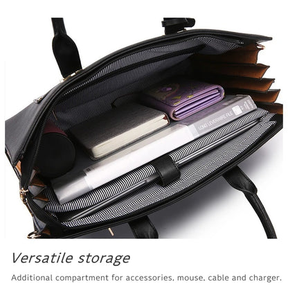 Lady Briefcase Kinmac Brand Handbag Messenger Laptop Bag 13.3,14 Inch,Shoulder Women Case For MacBook Air Pro PC,Dropship