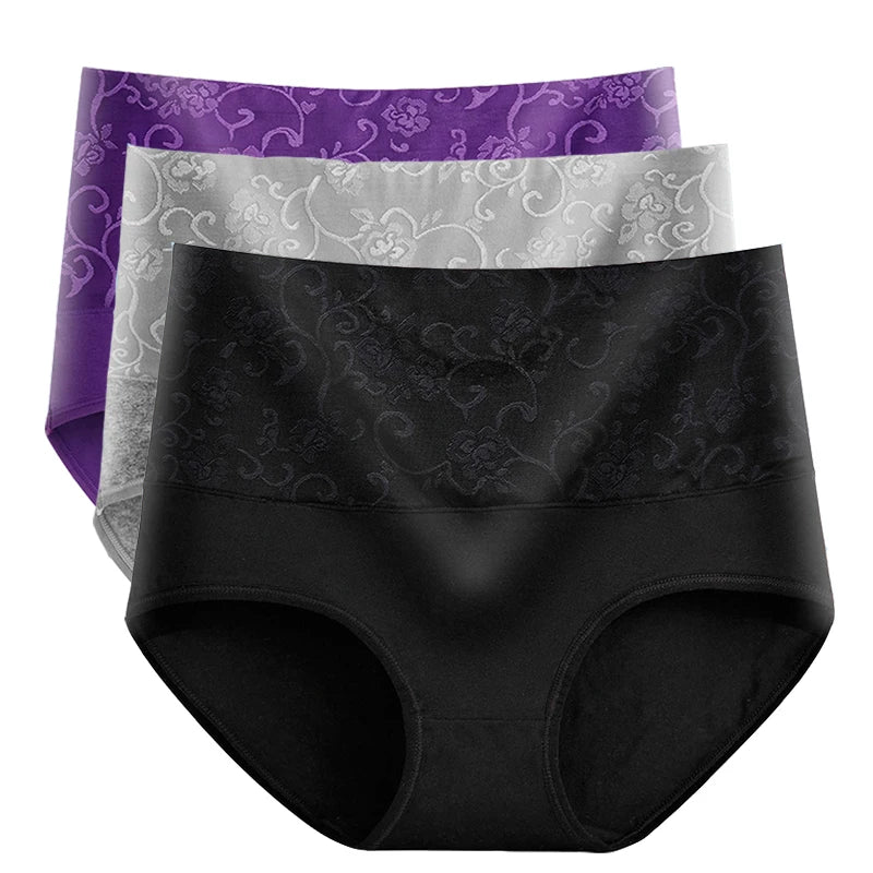 Plus Size Panties Women's High Waist Abdominal Underwear Cotton Seamless Briefs Girls Underpant Sexy Lingeries for Female L-5XL