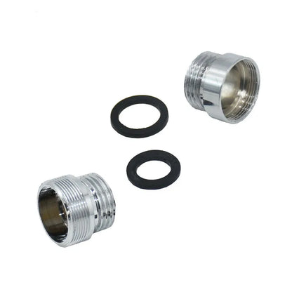 Silver 1/2 to M22 M24 Threaded Connector Brass Water tap Connector for Faucet Adaptor Fitting plating silver white 1pcs