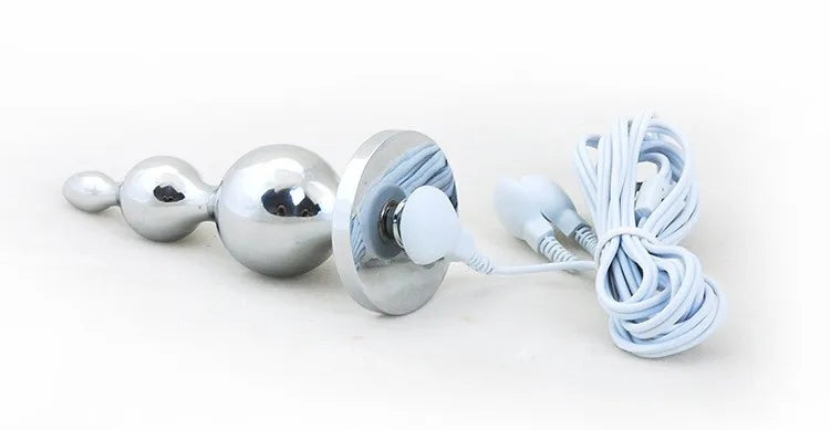 Electro Shock Anal Vaginal Plug Jump Egg Dildo Butt Plug Stimulator E-Stim Prostate Massager Electricity Accessory BDSM Sex Toy