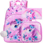 3PCS Unicorn Backpack for Girls, 16”Kids Sequin Bookbag with Lunch Box, School Bag for Elementary Toddler