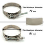 1 Pc 2.0" 2.25" 2.5" 2.75" 3.0" 3.25" 3.5" 4.0" T-Bolt Exhaust Clamp Intake Turbo Exhaust Intercooler Silicone Coupler