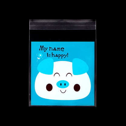 50/100 pcs 10x13cm Opp Self-Stick Transparent Packing Bear Owl Cookie Candy Wedding Birthday Christmas Party Gift Bag Wholesale