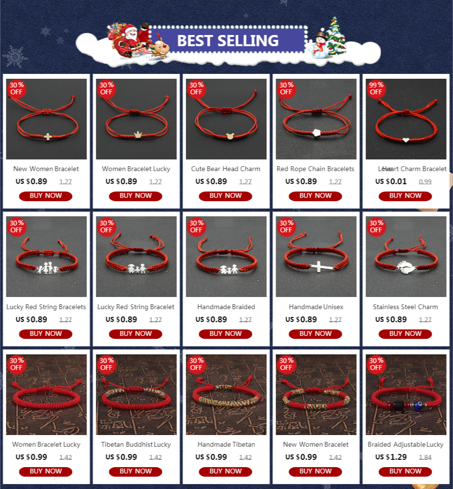 Tibetan Buddhist Bracelet Lucky Handmade Braided Adjustable King Kong Knot Red Thread Charm Bracelets for Women Men Couple Lover