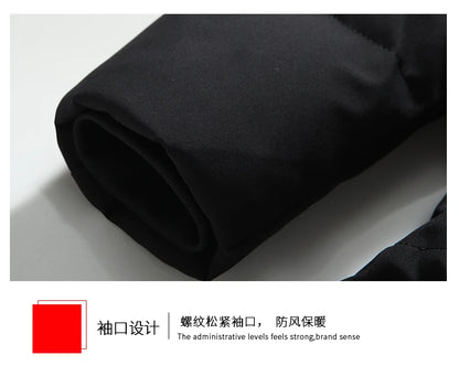 2022 New Men Thickened Down Jacket -30 Winter Warm Down Coat Jacket Men Fashion Long White Duck Hooded Down Parkas Plus Size 4XL