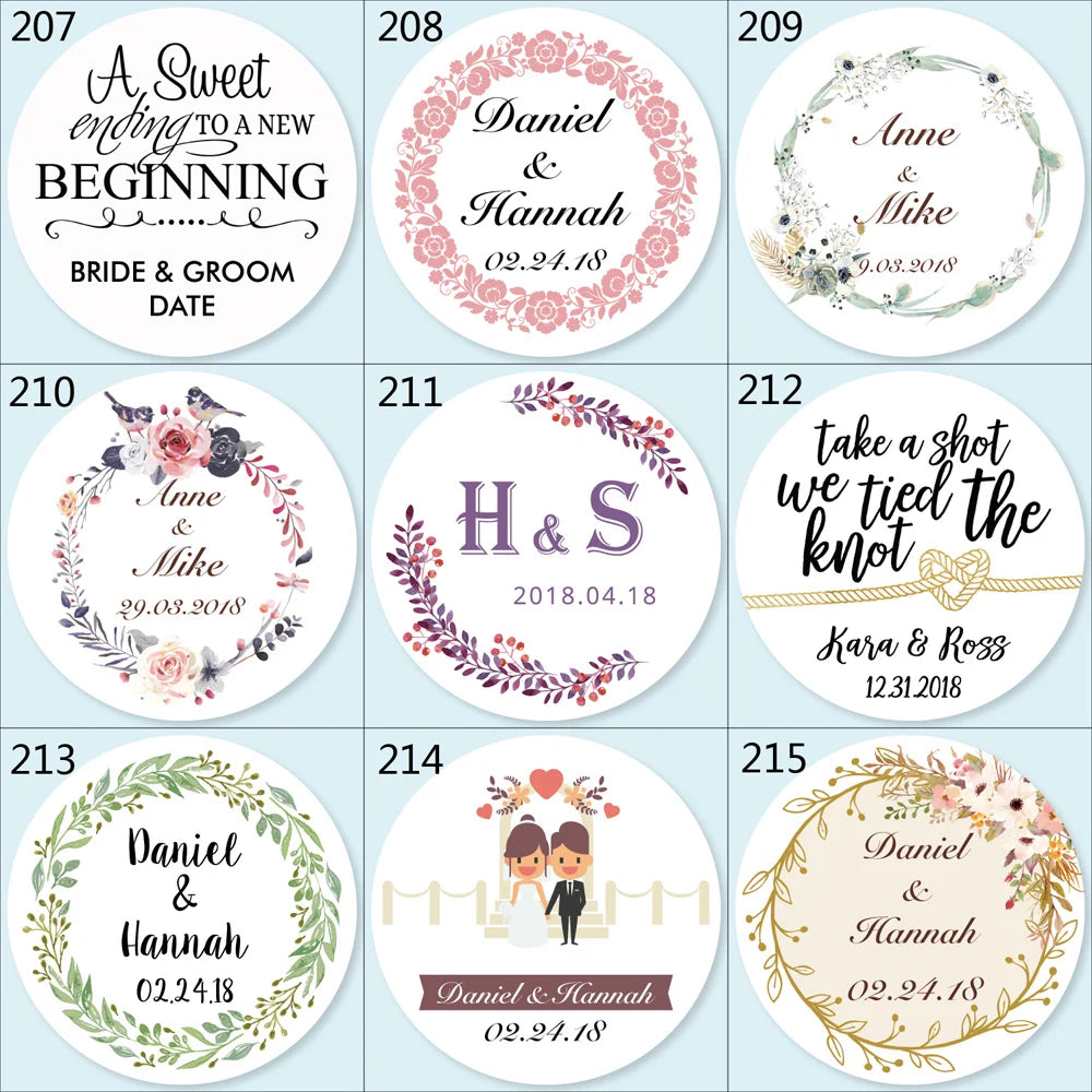 100pcs Custom LOGO Stickers White Label/Wedding Packaging sticker design Kraft baking your own name,THANK YOU labels