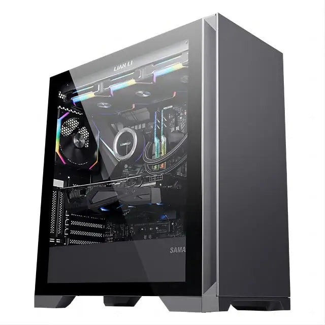 AOTESIER Gaming PC Core I7 CPU With 8G /16G RAM 256G SSD HD4600 ATX/ITX/M-ATX Full View Side Panel Temper Glass Front PC Gamer
