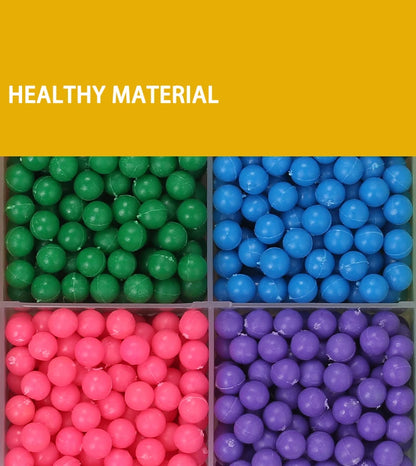 Handmade Magic Water Fuse Beads Creative Beads DIY Art Crafts Toys Magic Water Sticky Beads Sensory Toys Set with Accessories