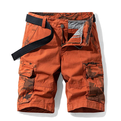 2026 Summer New Camouflage Tactical Cargo Shorts Men Khaki Jogger Military Cargo Shorts Men Cotton Casual Loose Men Shorts