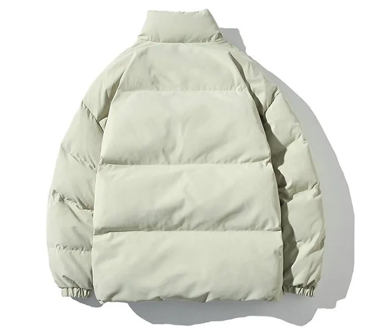 Winter Jacket Men Parkas Thicken Warm Coat Mens Stand Collar Solid Color Casual Parka Women Fashion New Streetwear 5XL