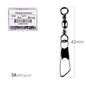 50Pcs/ Box Brass Barrel Fishing Swivel Solid Rings Fishing Pin Line Connector Fishhook with Interlock Snap Swivels Tackle Tool