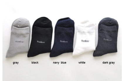 10Pairs/Lot Men Bamboo Socks Brand Comfortable Breathable Casual Business Men's Crew Socks High Quality Guarantee Sox Male Gift