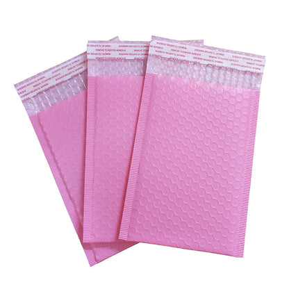10PCS/17sizes Light Pink Poly Bubble Mailer Padded Envelope self seal mailing bag bubble envelope Shipping envelope shipping bag