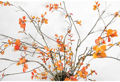 110cm Single Feel Autumn Leaf Plant Bouquet Artificial Flowers Plastic Floor Wedding Arrangement Withered Rattan decoration
