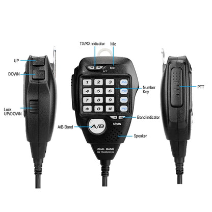 Retevis RT95 Mobile Ham Radio Two-way Car Radio VHF UHF Dual Band Mobile Radio Station Transceiver Base Station for Camping